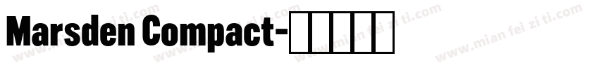 Marsden Compact字体转换